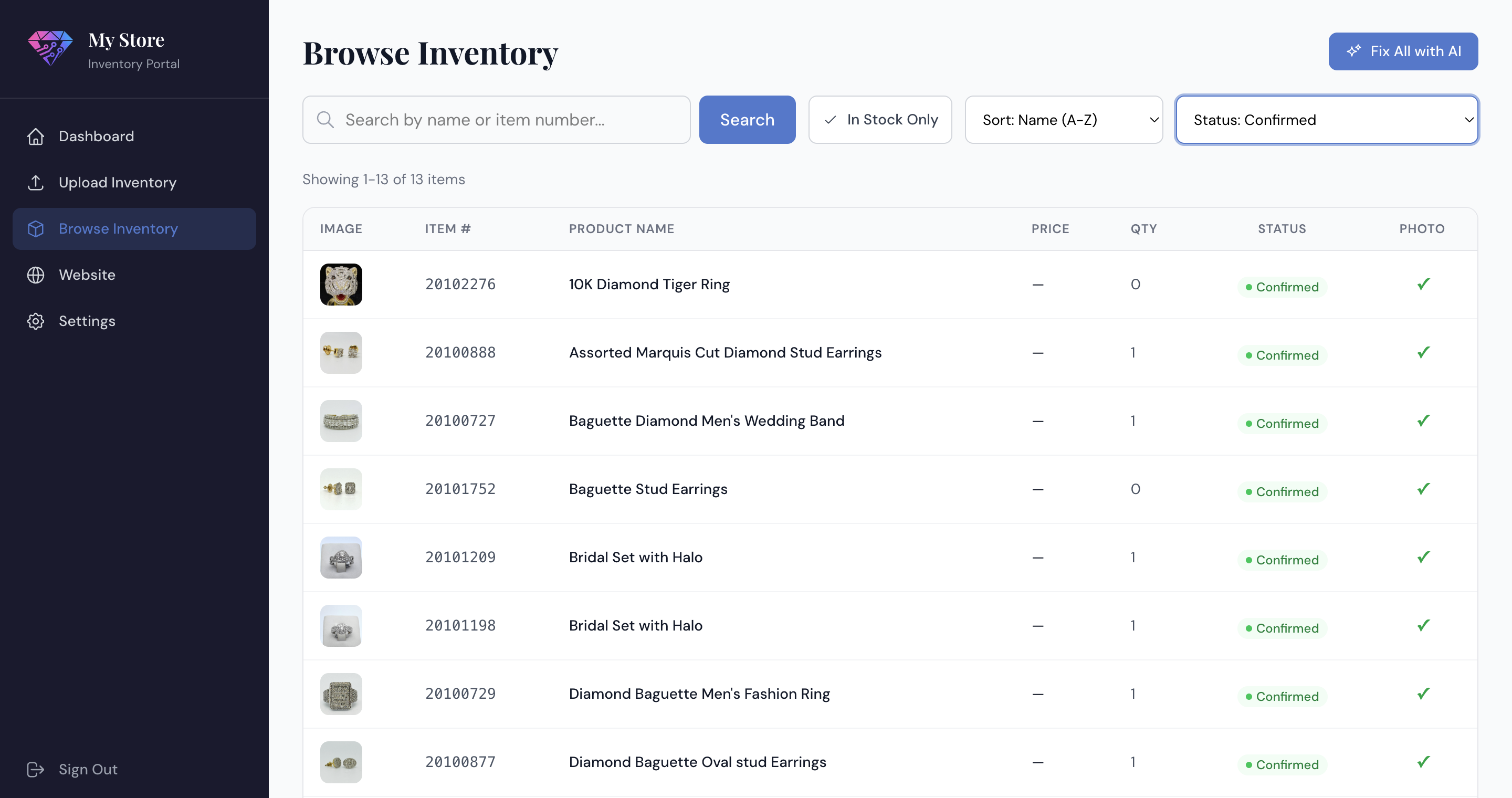 JewelSync inventory management